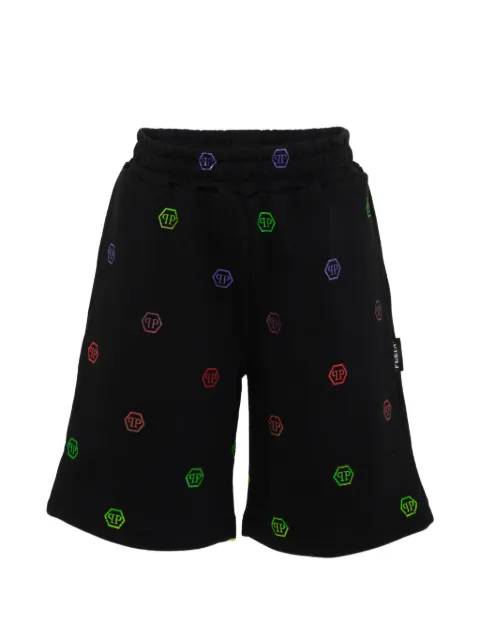 Philipp Plein Junior logo-print shorts