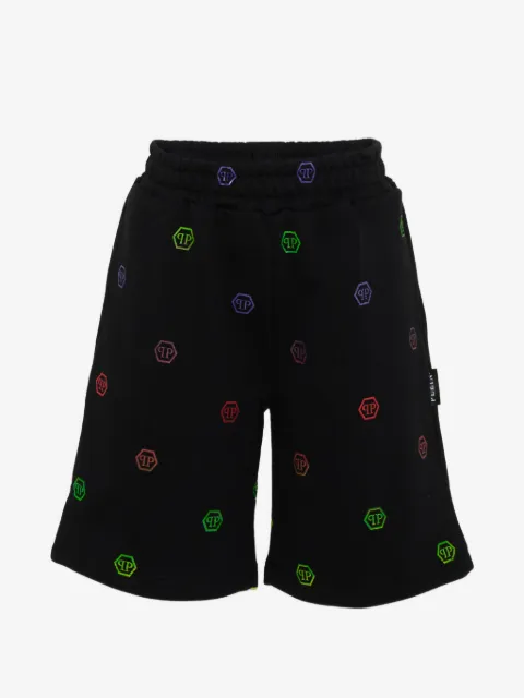 Philipp Plein Junior logo-print shorts