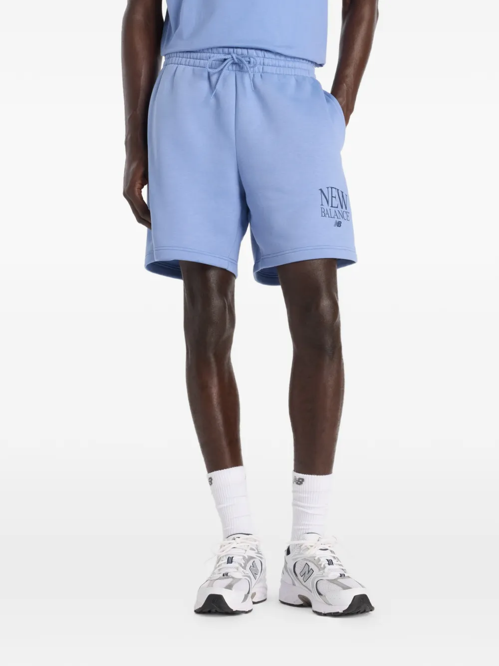 New Balance Reimagined Fleece shorts - Blu