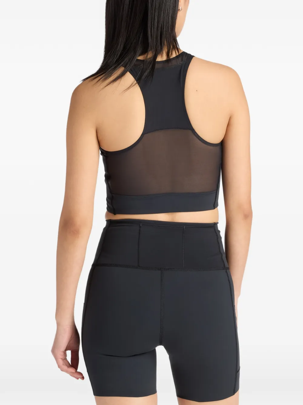 New Balance Elite cropped tanktop Grijs
