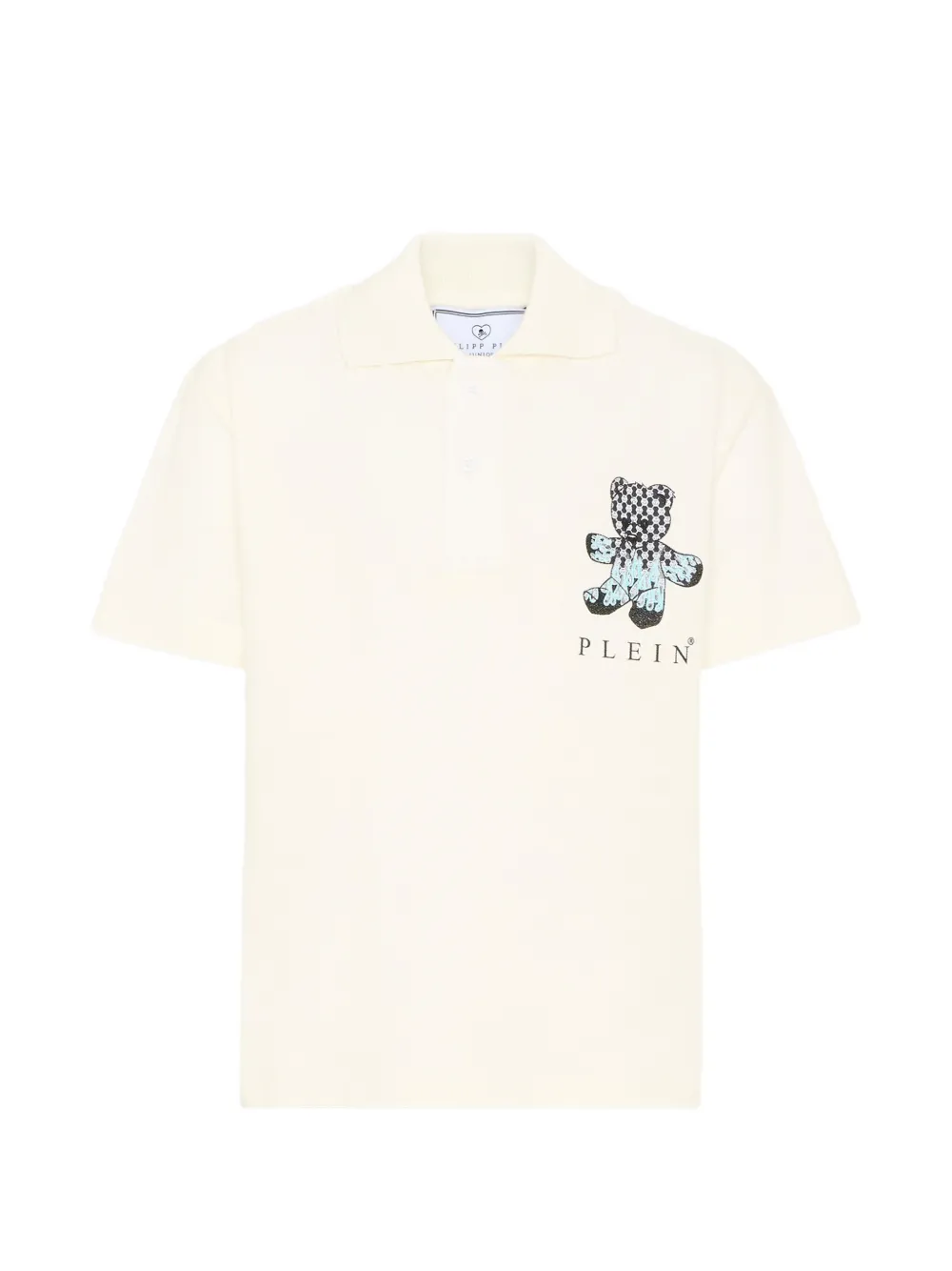 Philipp Plein Junior printed short-sleeve polo shirt - Bianco