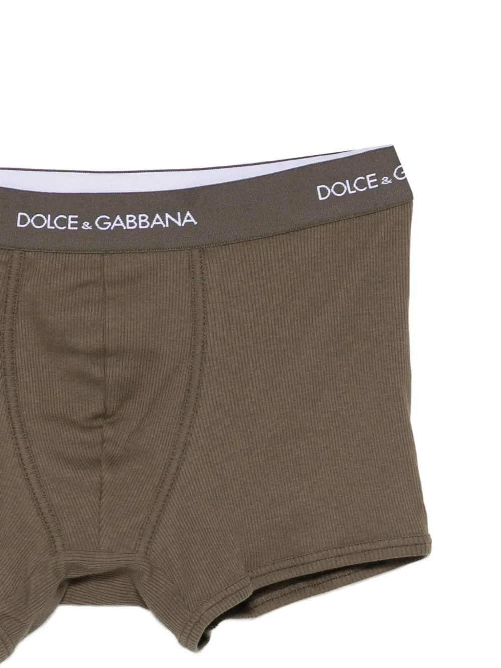 Dolce & Gabbana Boxershorts met logoband Groen