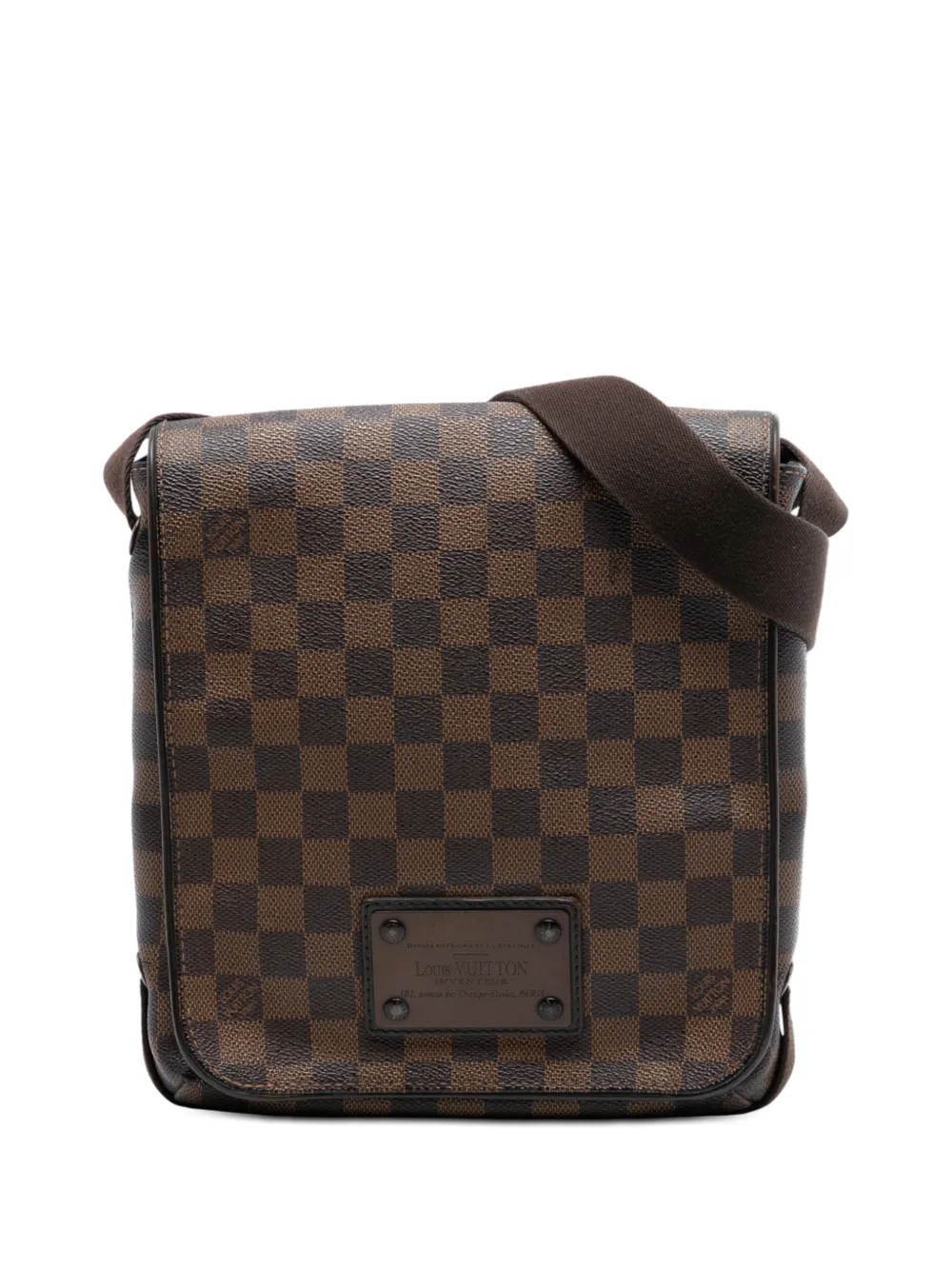 Louis Vuitton Pre-Owned 2010 Damier Ebene Brooklyn PM crossbody bag - Marrone