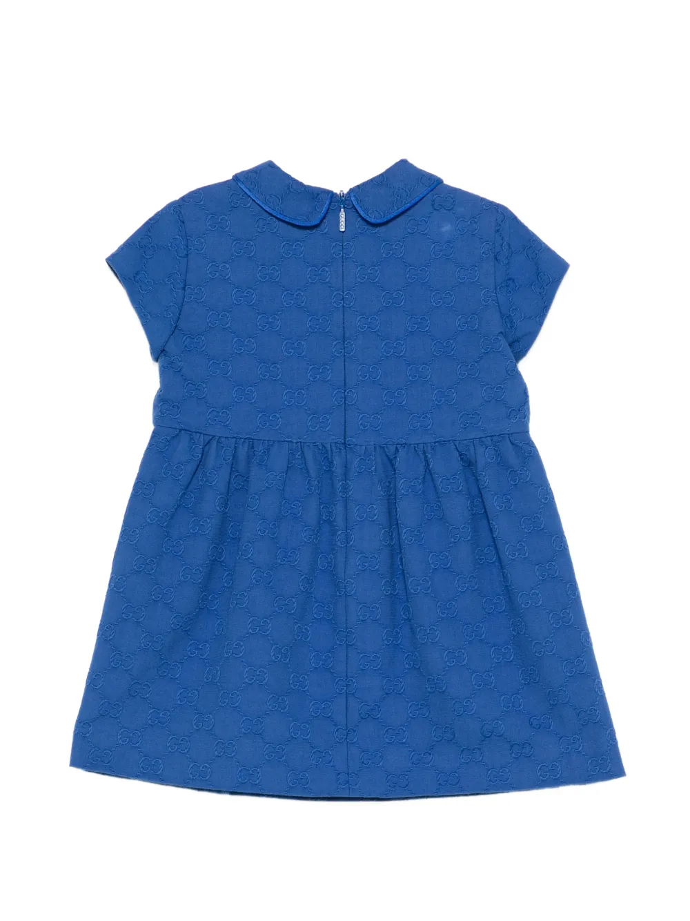 Gucci Kids GG katoenen mini-jurk Blauw