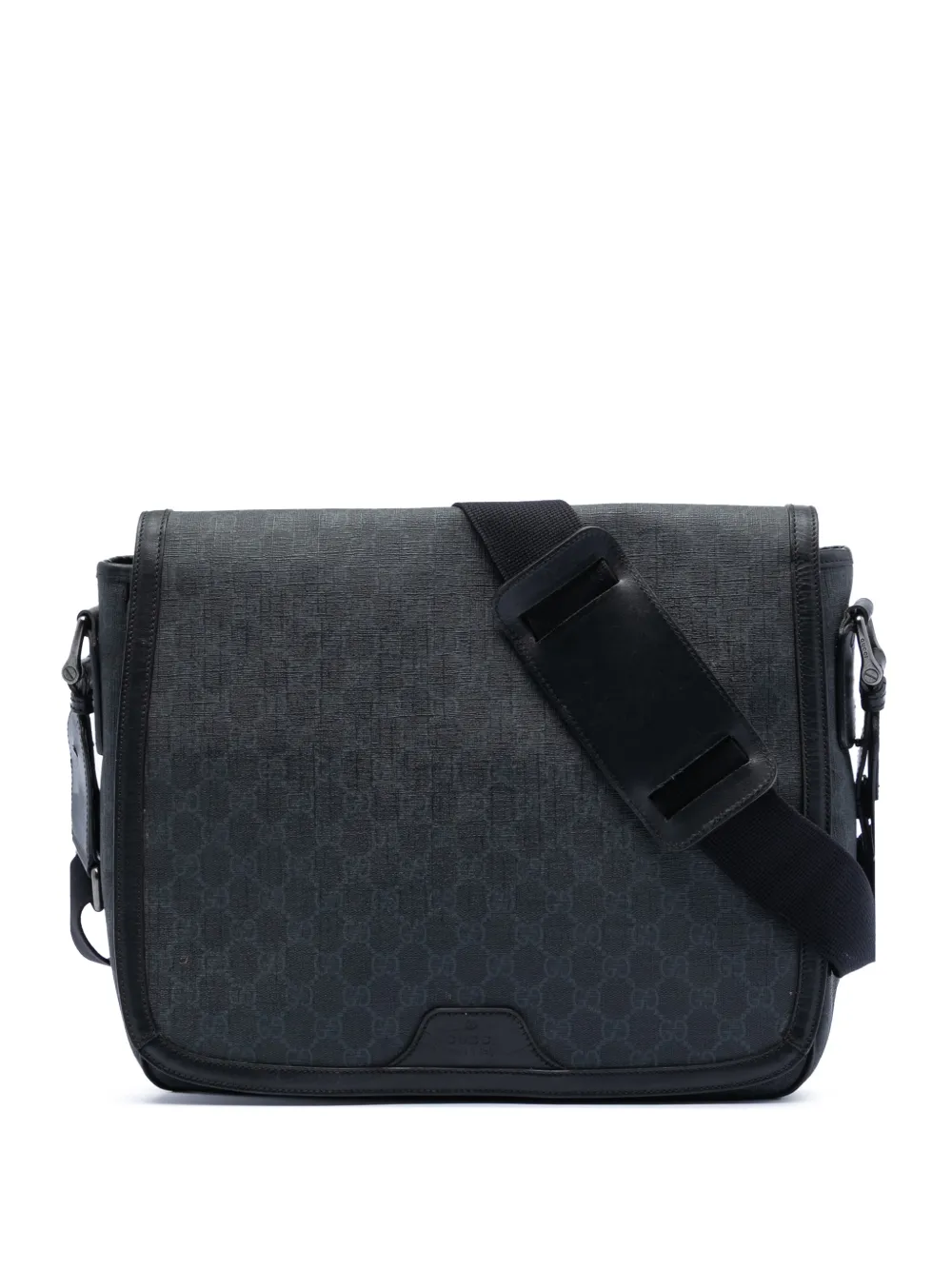 Gucci Pre-Owned 2016-2025 GG Supreme Messenger Bag crossbody bag - Nero