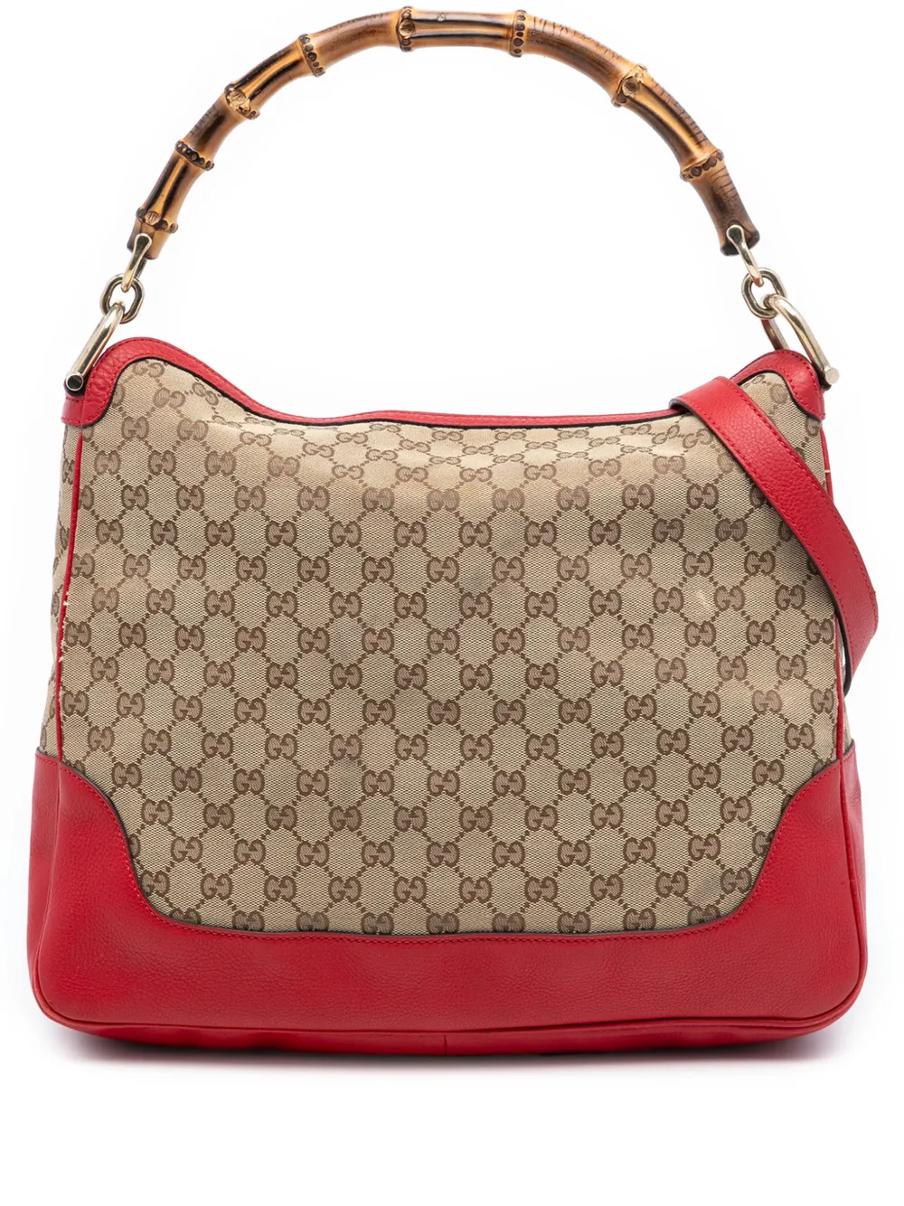 Gucci Pre-Owned 2016-2025 GG Canvas Bamboo Diana satchel - Marrone