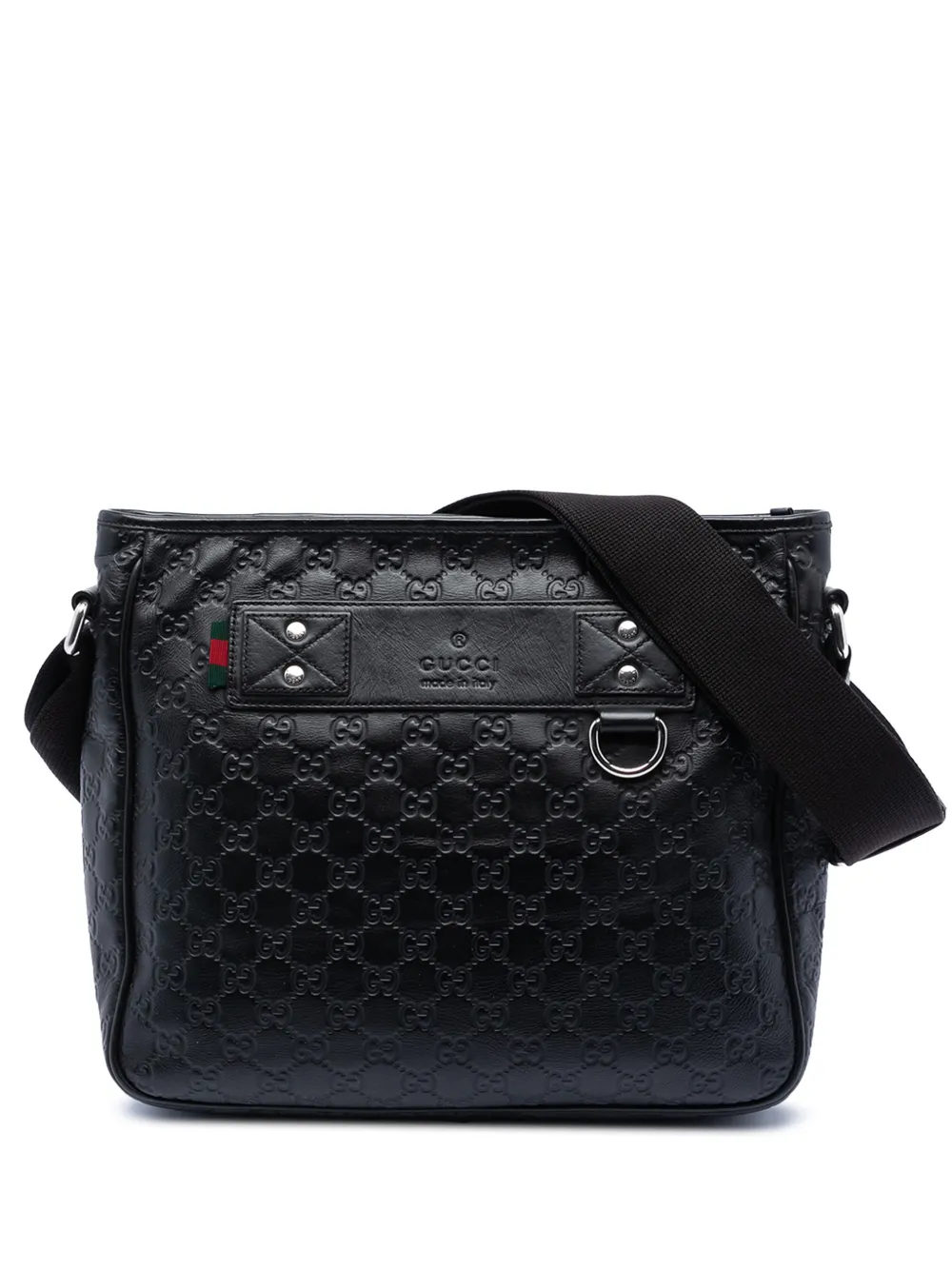 Gucci Pre-Owned 2016-2025 Guccissima Web crossbody bag - Nero