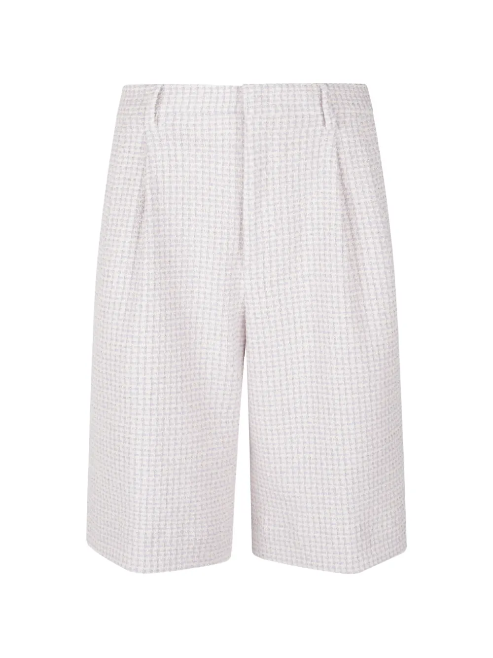 Tagliatore bouclé pleated shorts - Weiß
