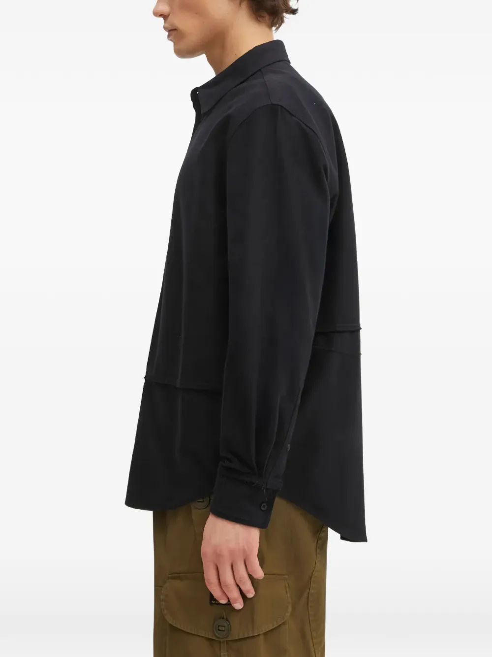  032c Logo-embroidered Shirt - Black 
