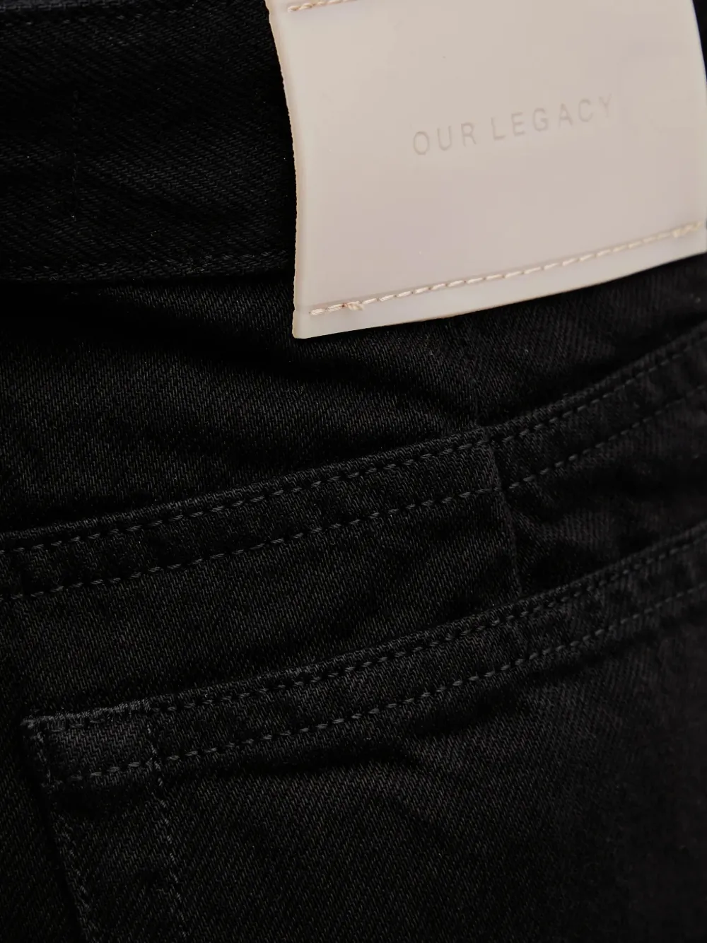 OUR LEGACY Treble Cut jeans Zwart