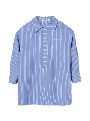 MM6 Maison Margiela Kids ストライプ シャツワンピース | ホワイト