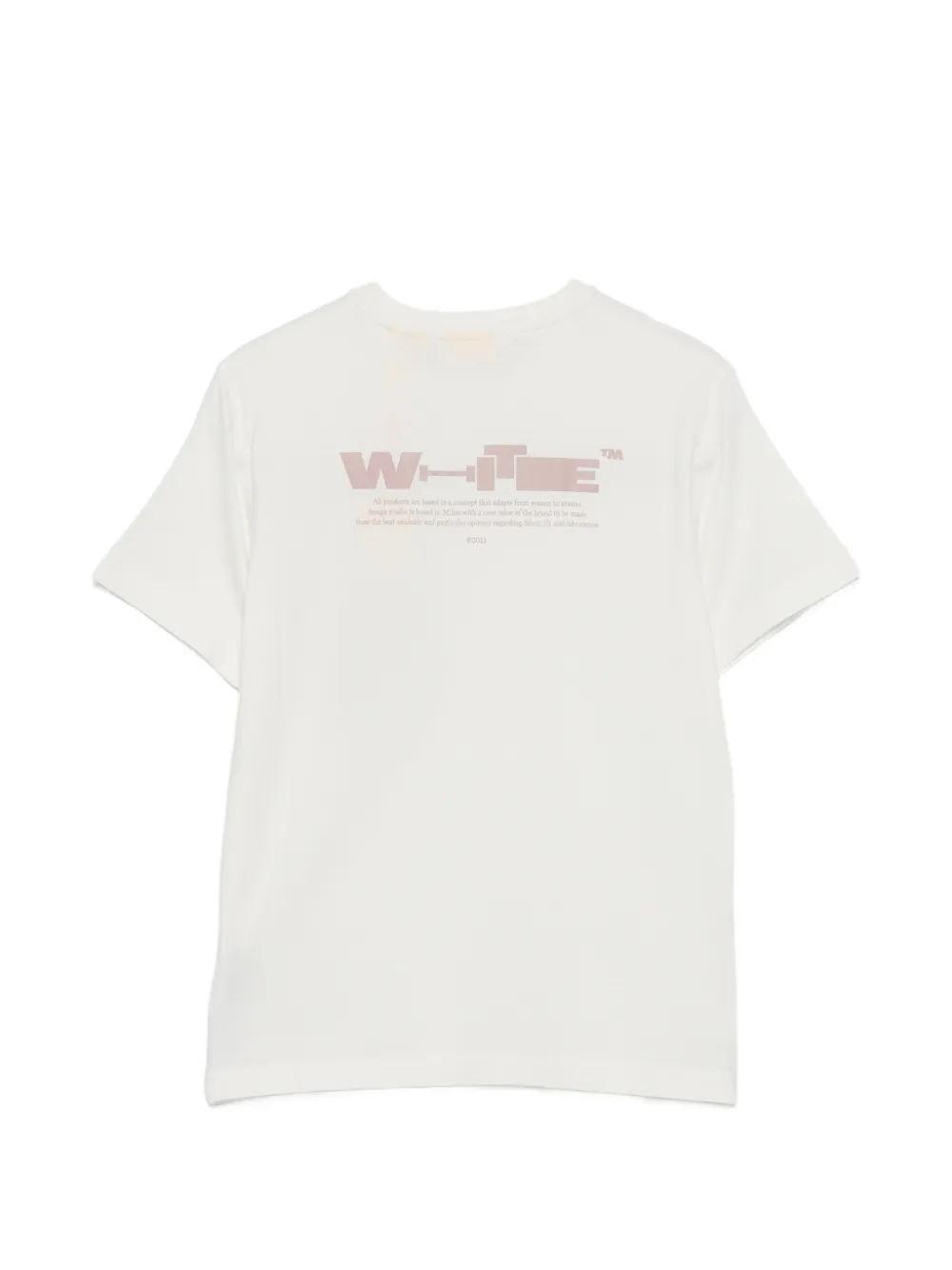 Off-White Kids T-shirt met logo Wit