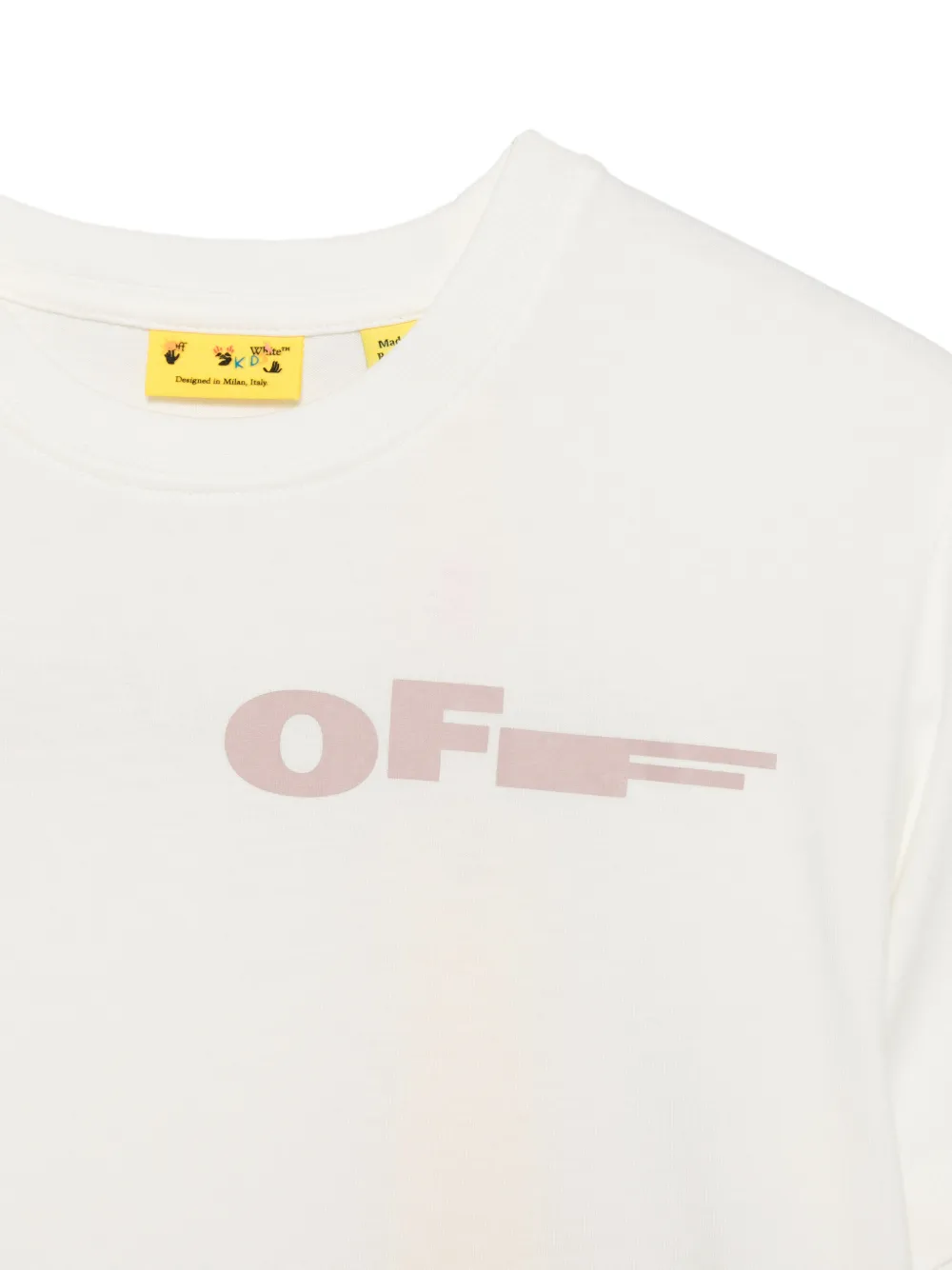 Off-White Kids T-shirt met logo Wit