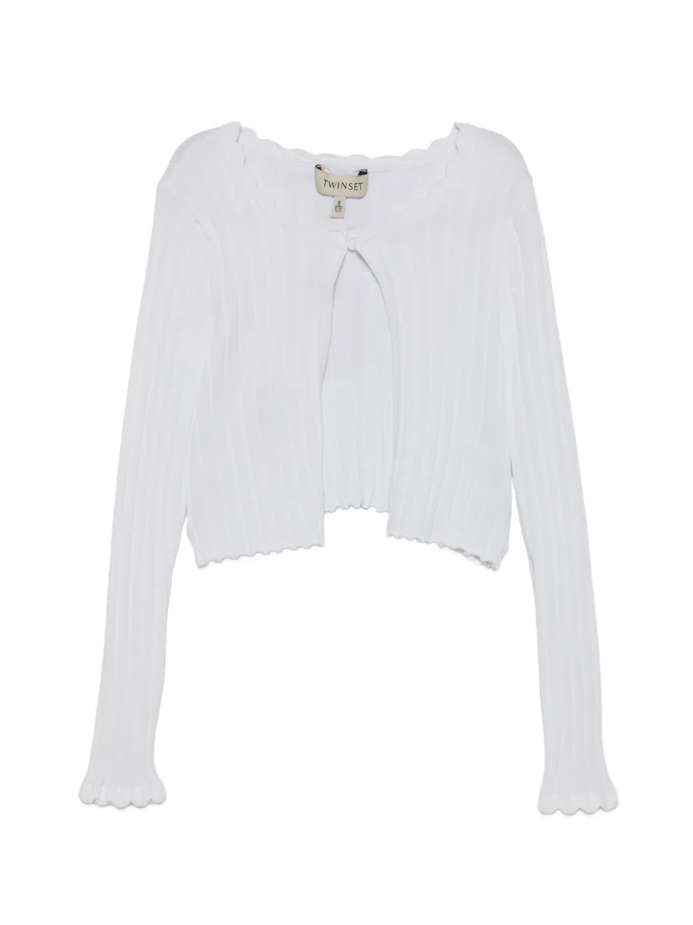 TWINSET Kids ruffled cardigan - Bianco