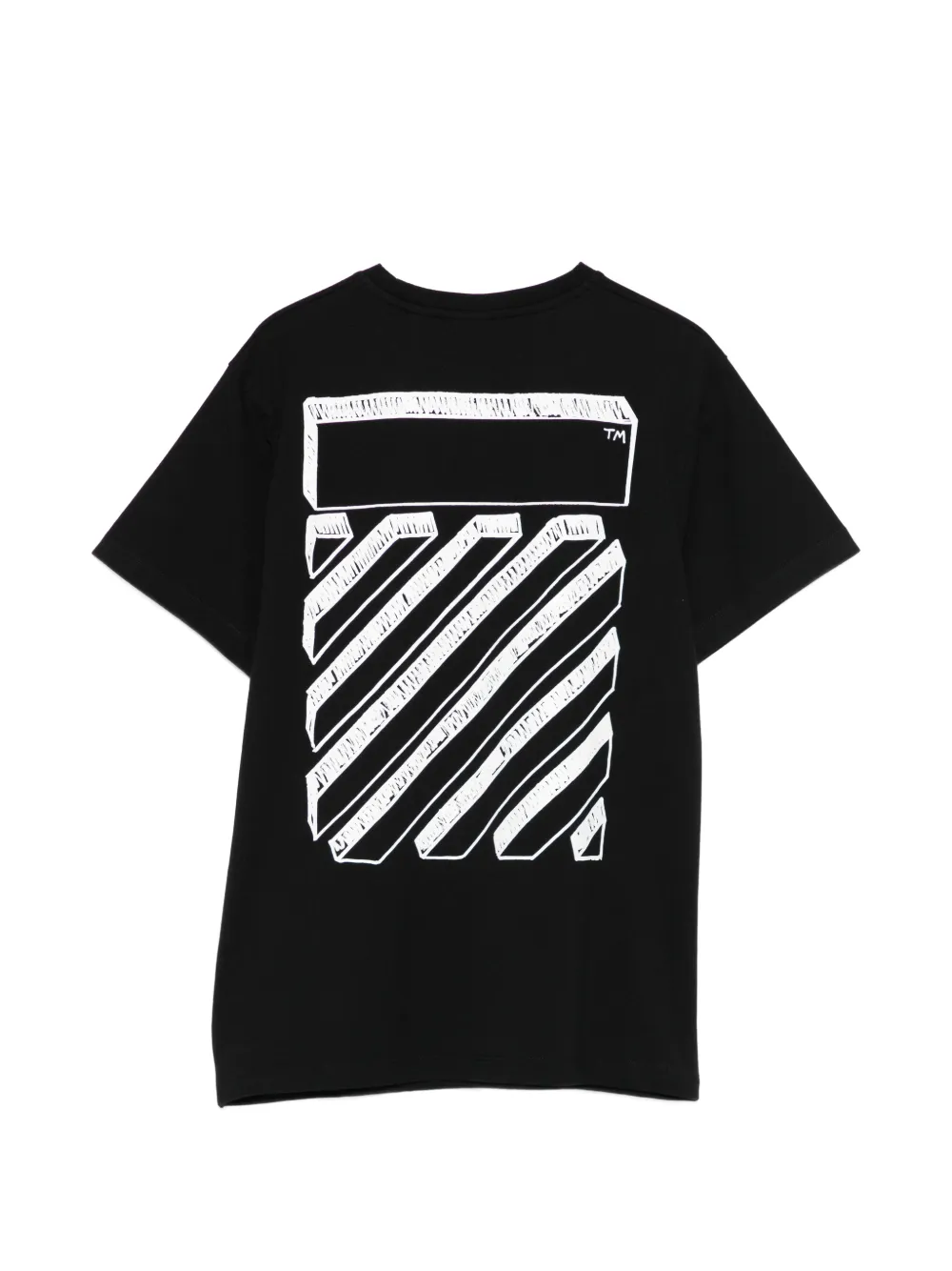 Off-White Kids T-shirt met logo Zwart