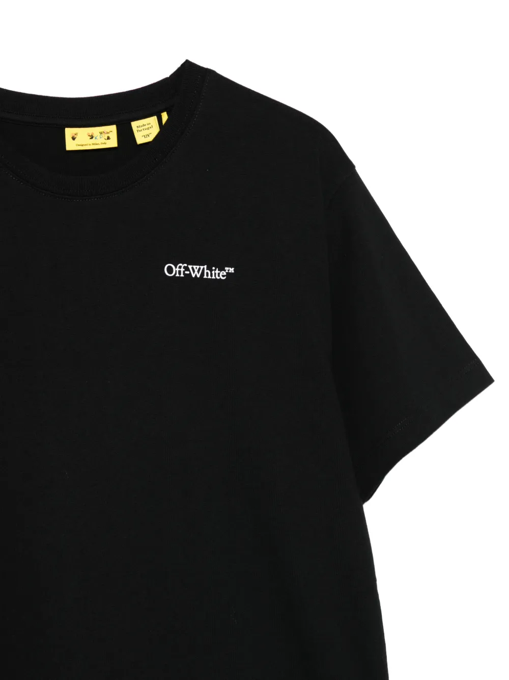 Off-White Kids T-shirt met logo Zwart