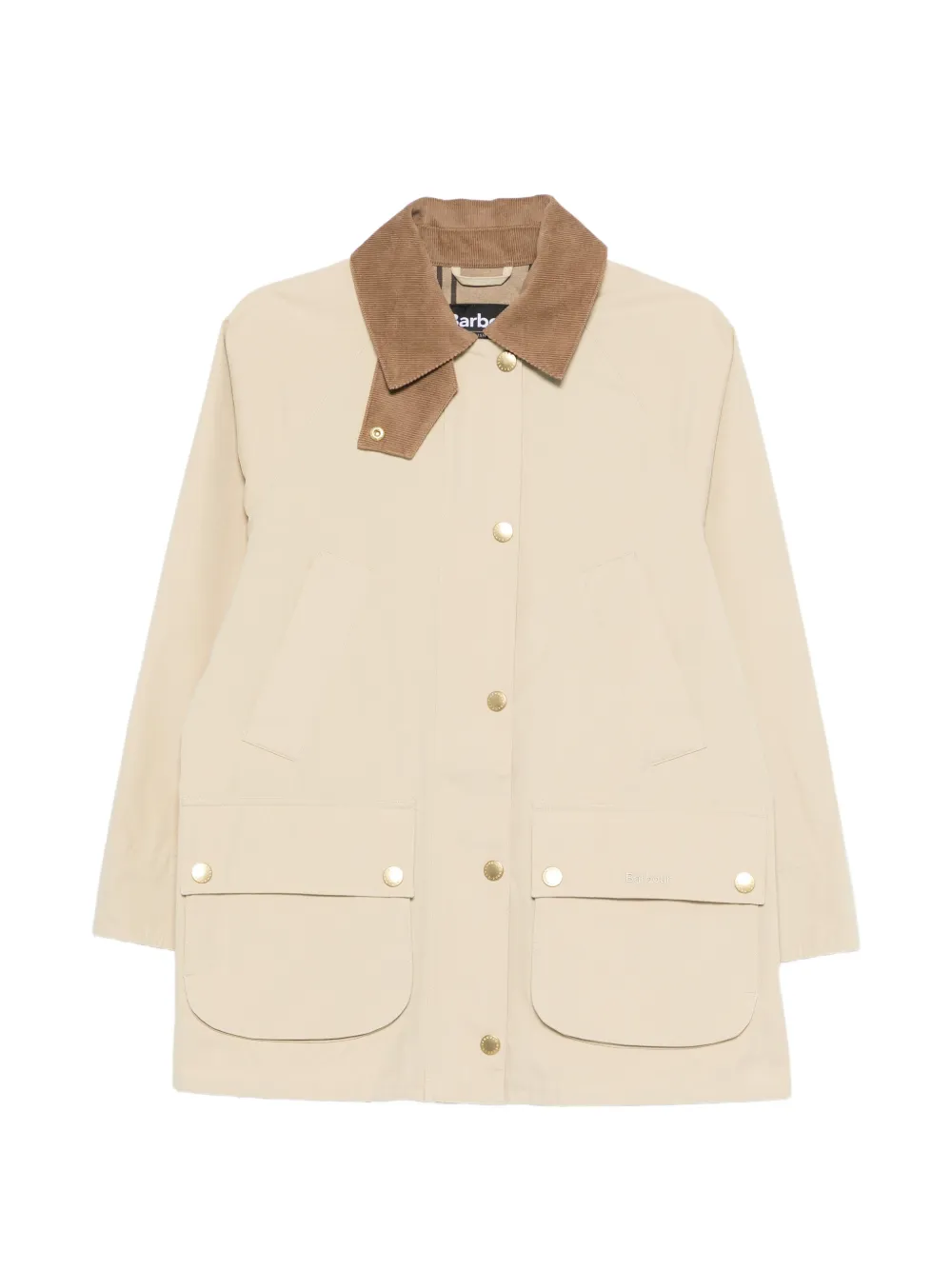 Barbour Glynis corduroy-collar coat - Toni neutri