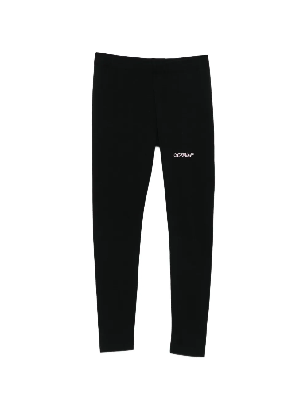 Off-White Kids logo-print leggings - Nero