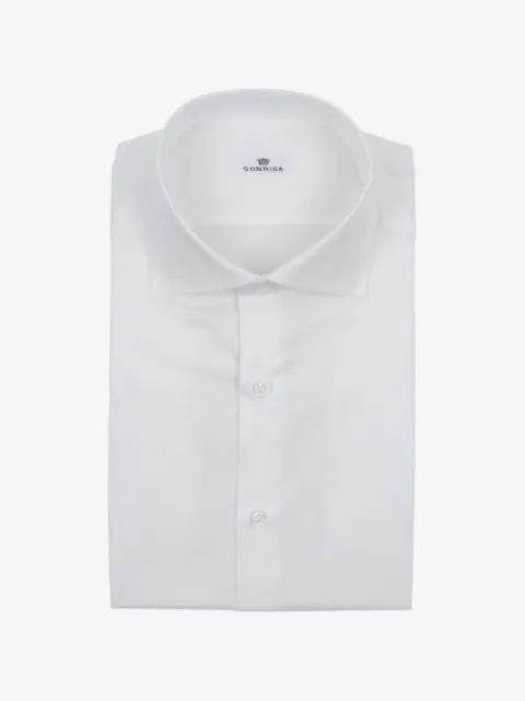 Sonrisa spread-collar cotton shirt