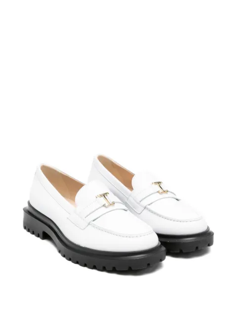 TWINSET Kids logo-detail loafers