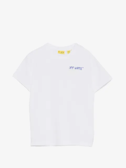 Off-White Kids playera con estampado gráfico