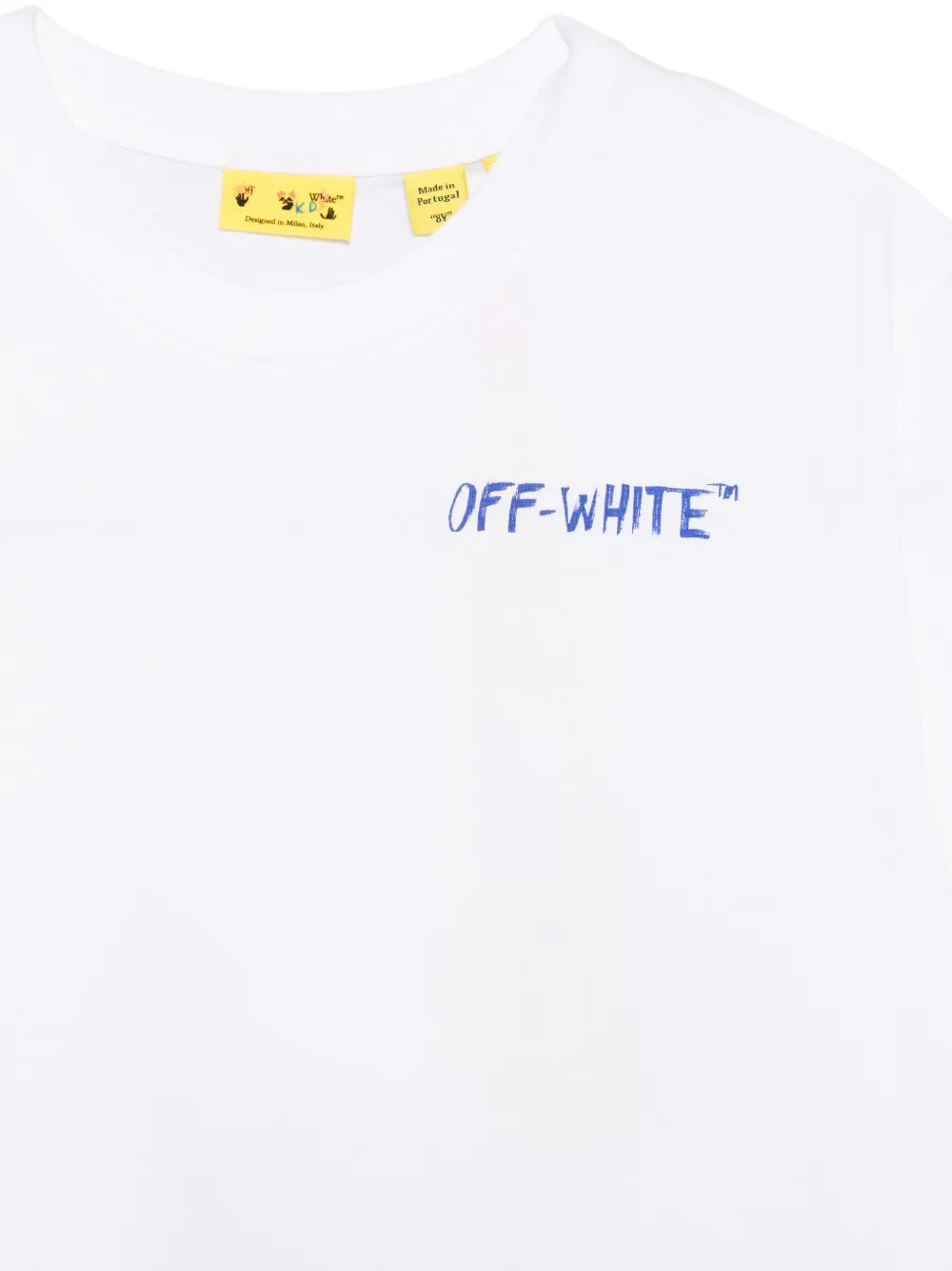 Off-White Kids T-shirt met grafische print Wit