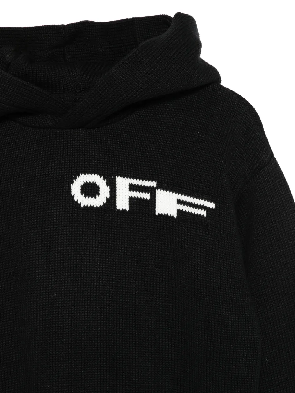 Off-White Kids Gebreide trui met lange mouwen Zwart