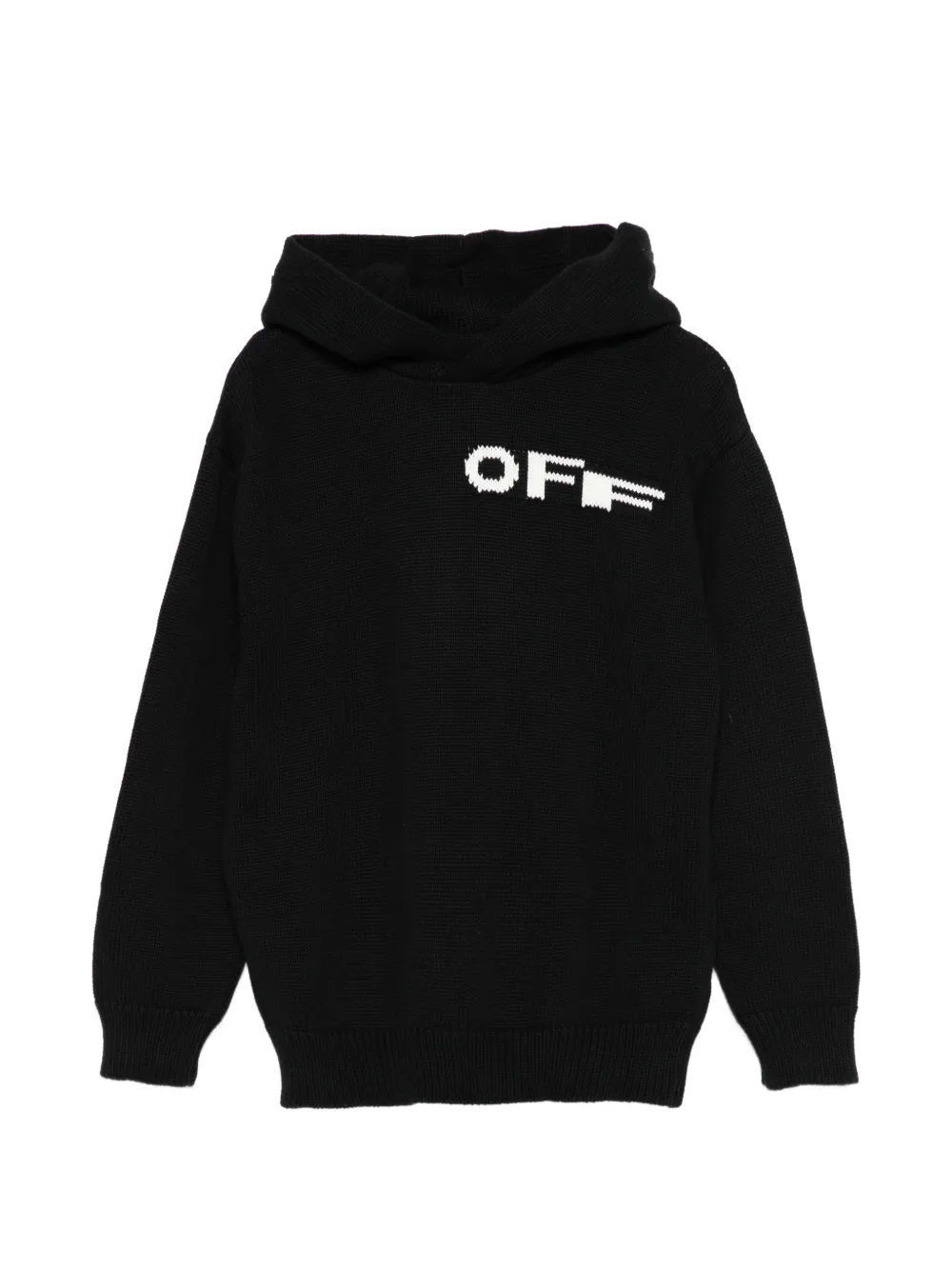 Off-White Kids long-sleeve knitted sweater - Nero