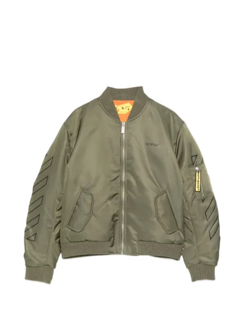 Off-White Kids zip-up bomber jacket