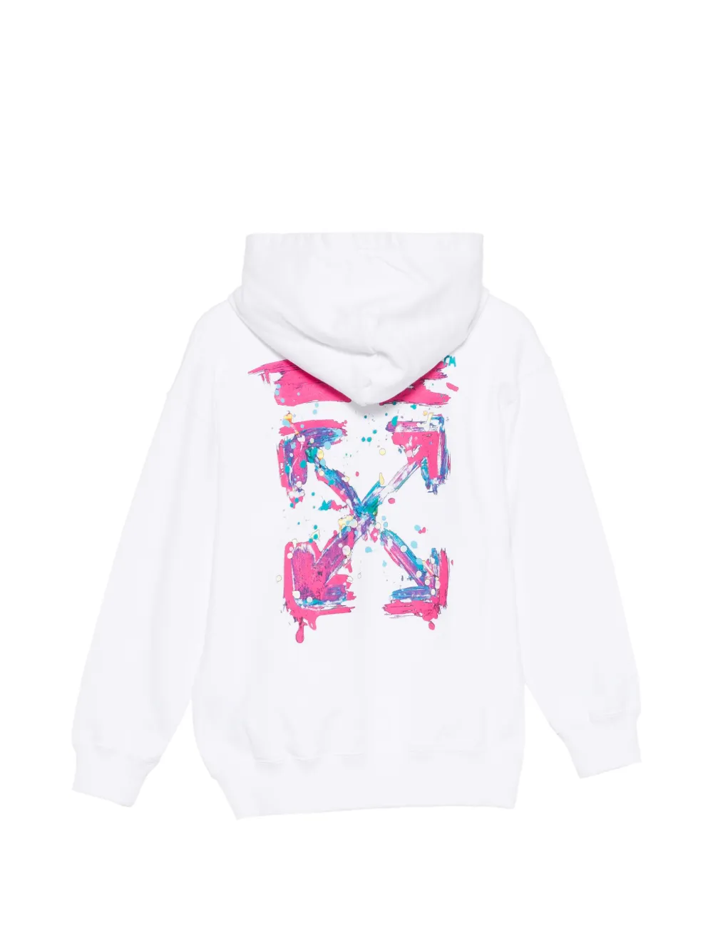 Off-White Kids Hoodie met logoprint Wit