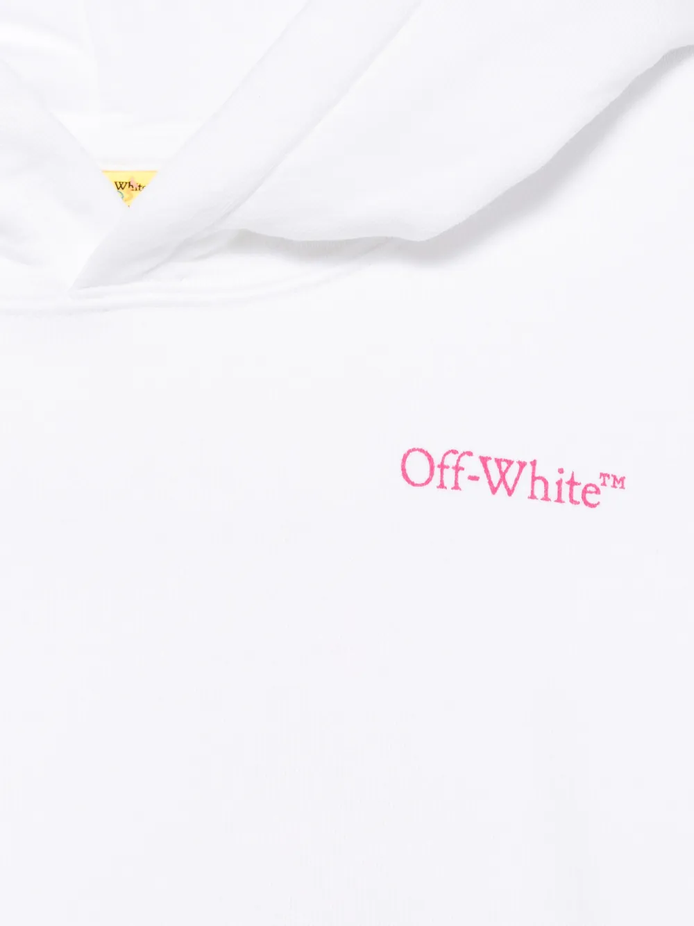 Off-White Kids Hoodie met logoprint Wit