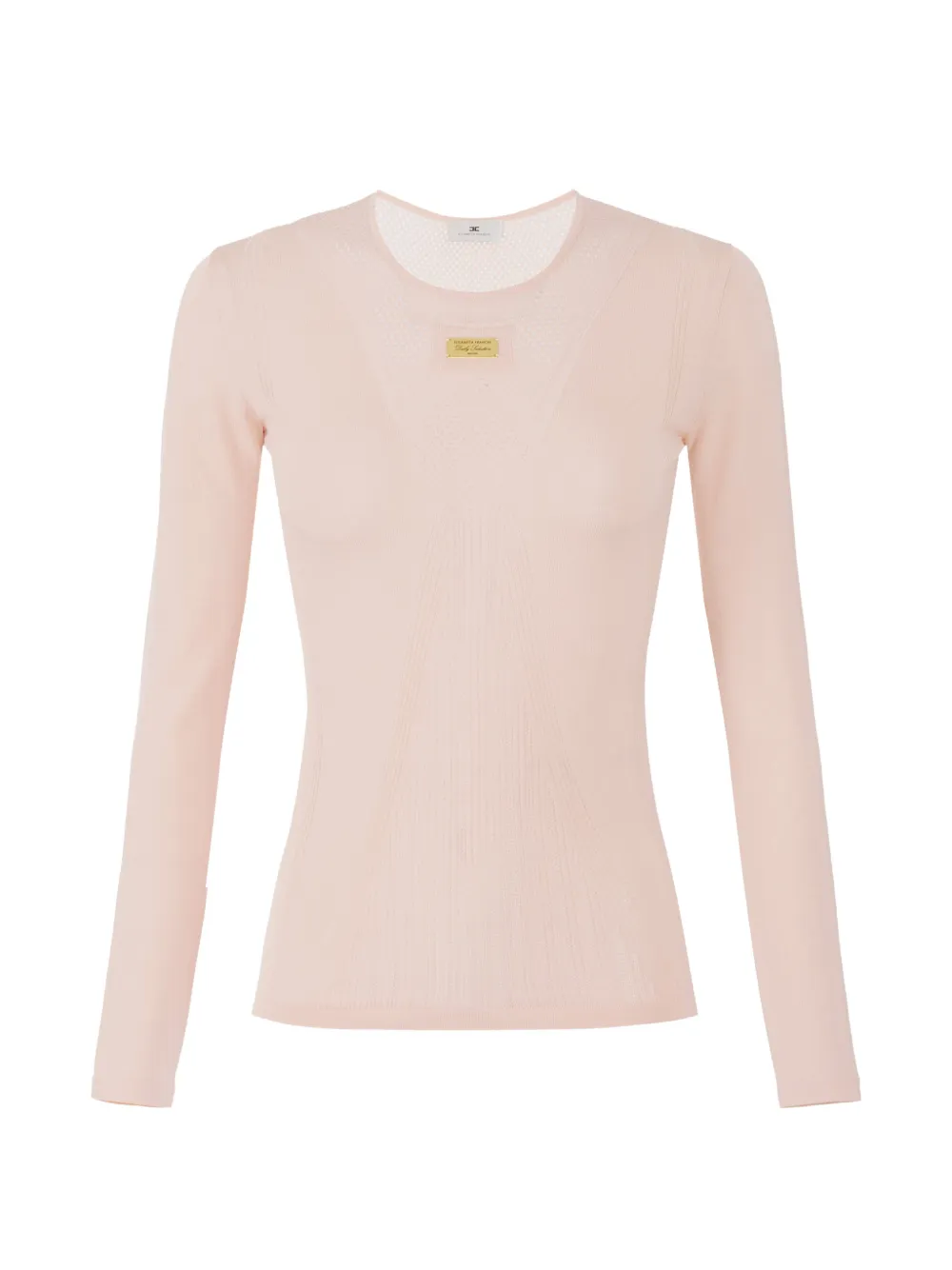 Elisabetta Franchi knitted top - Toni neutri