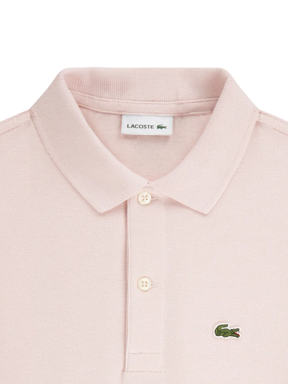 Lacoste Kids Katoenen poloshirt met korte mouwen en logodetail Roze