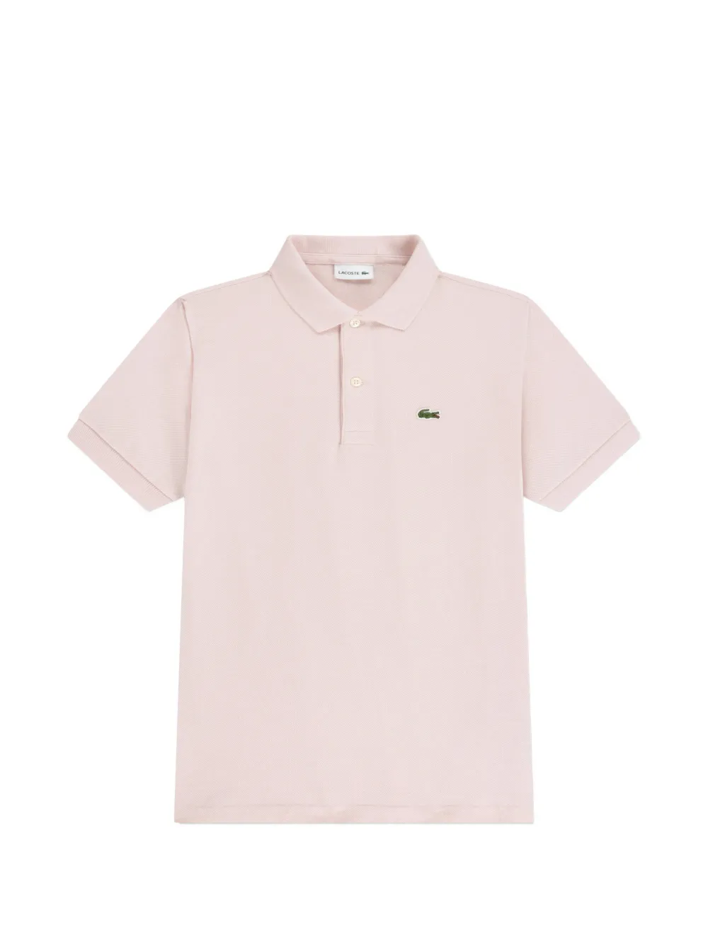 Lacoste Kids short-sleeve logo-detail cotton polo shirt - Rosa