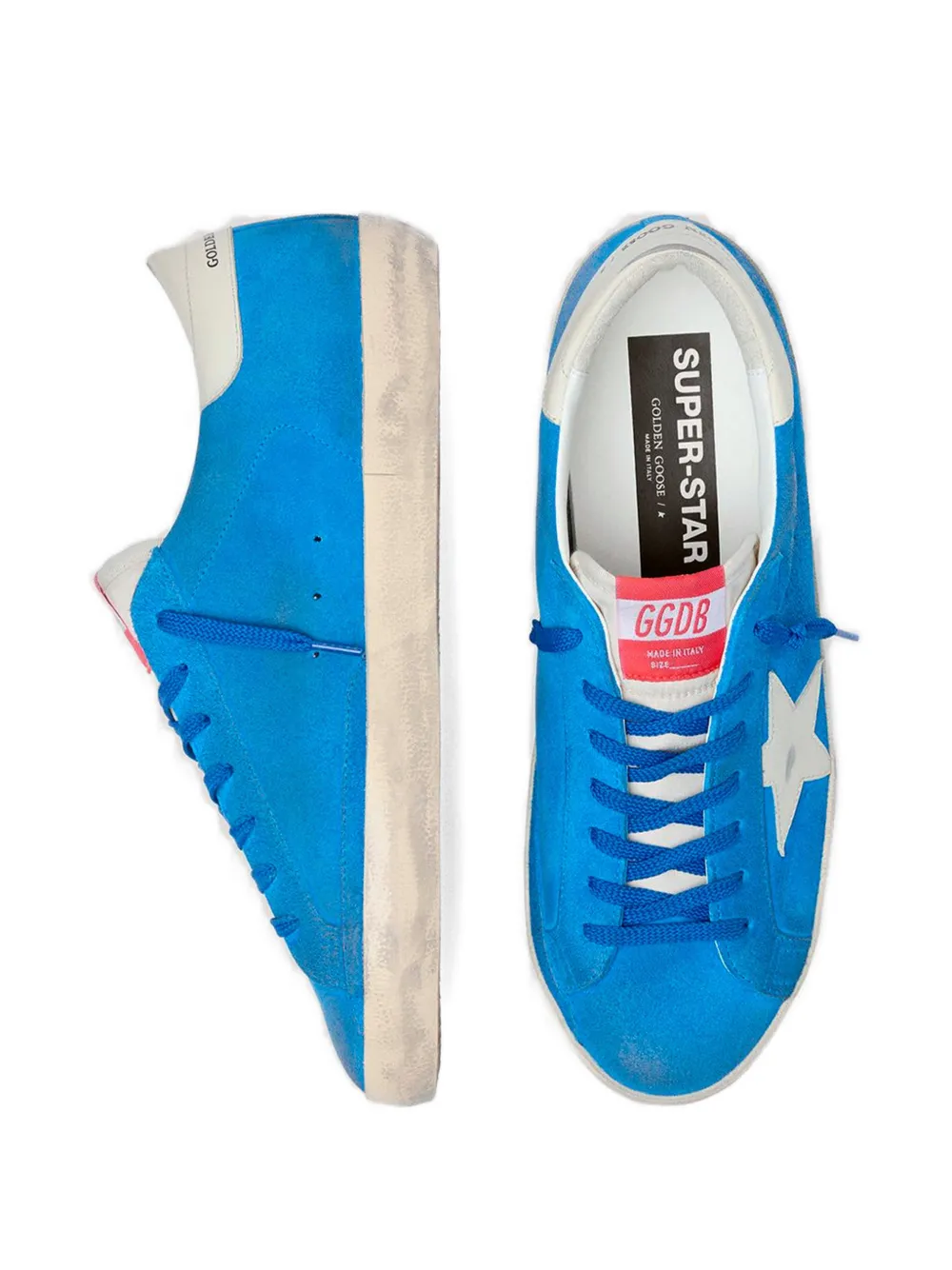 Golden Goose Super-Star suède sneakers Blauw