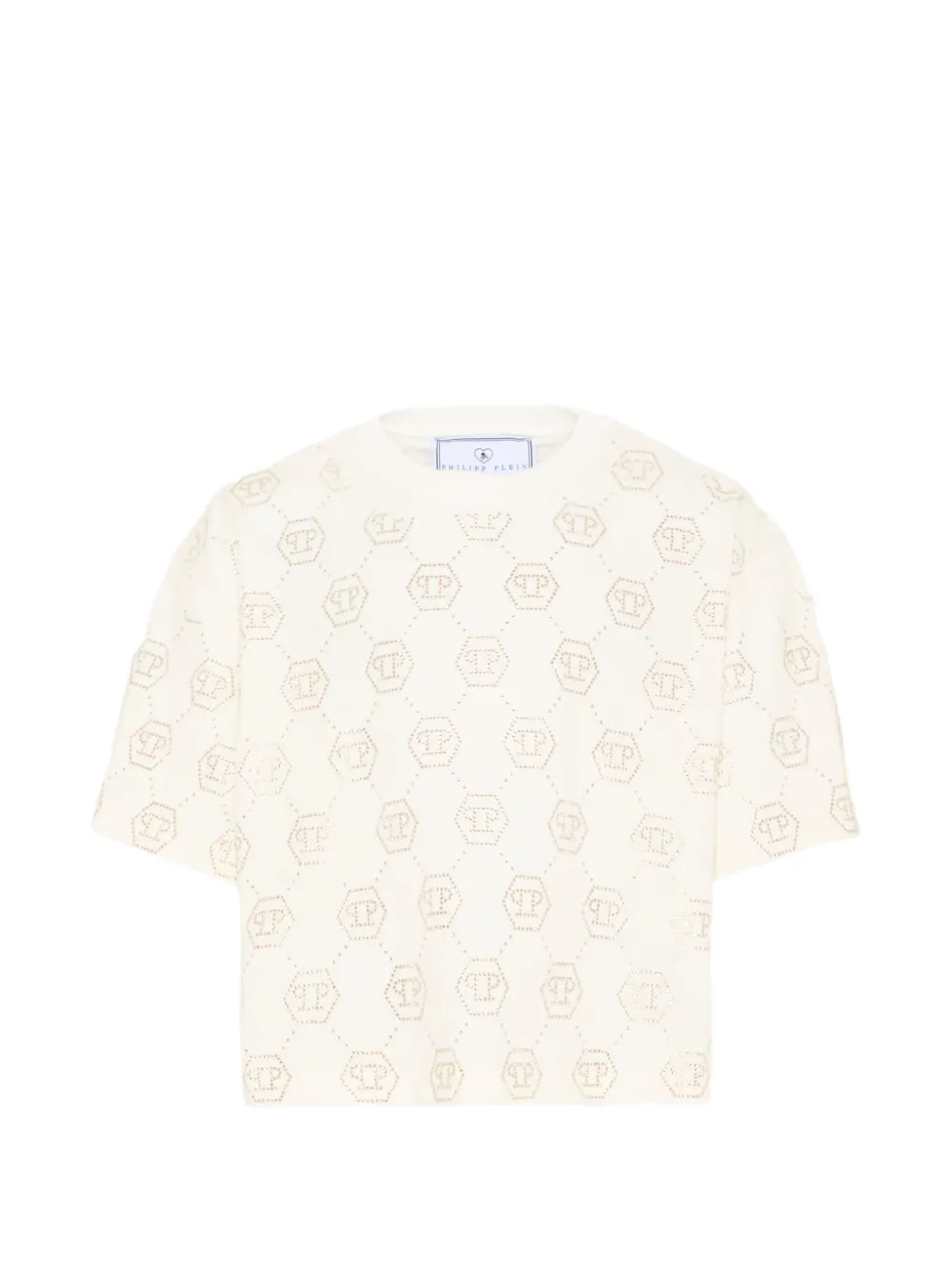 Philipp Plein Junior short-sleeve pattern T-shirt - Toni neutri