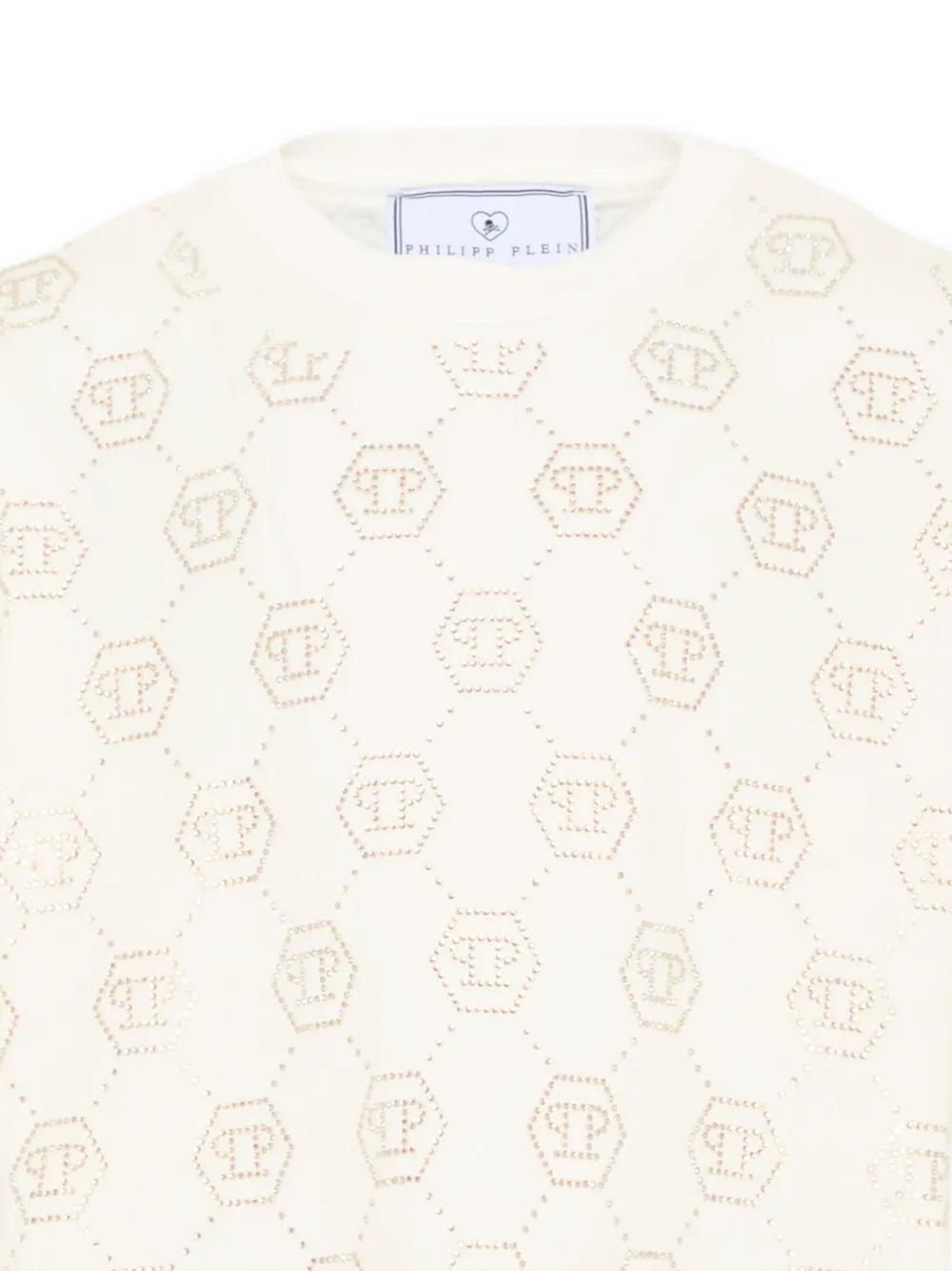 Philipp Plein Junior T-shirt met korte mouwen Beige