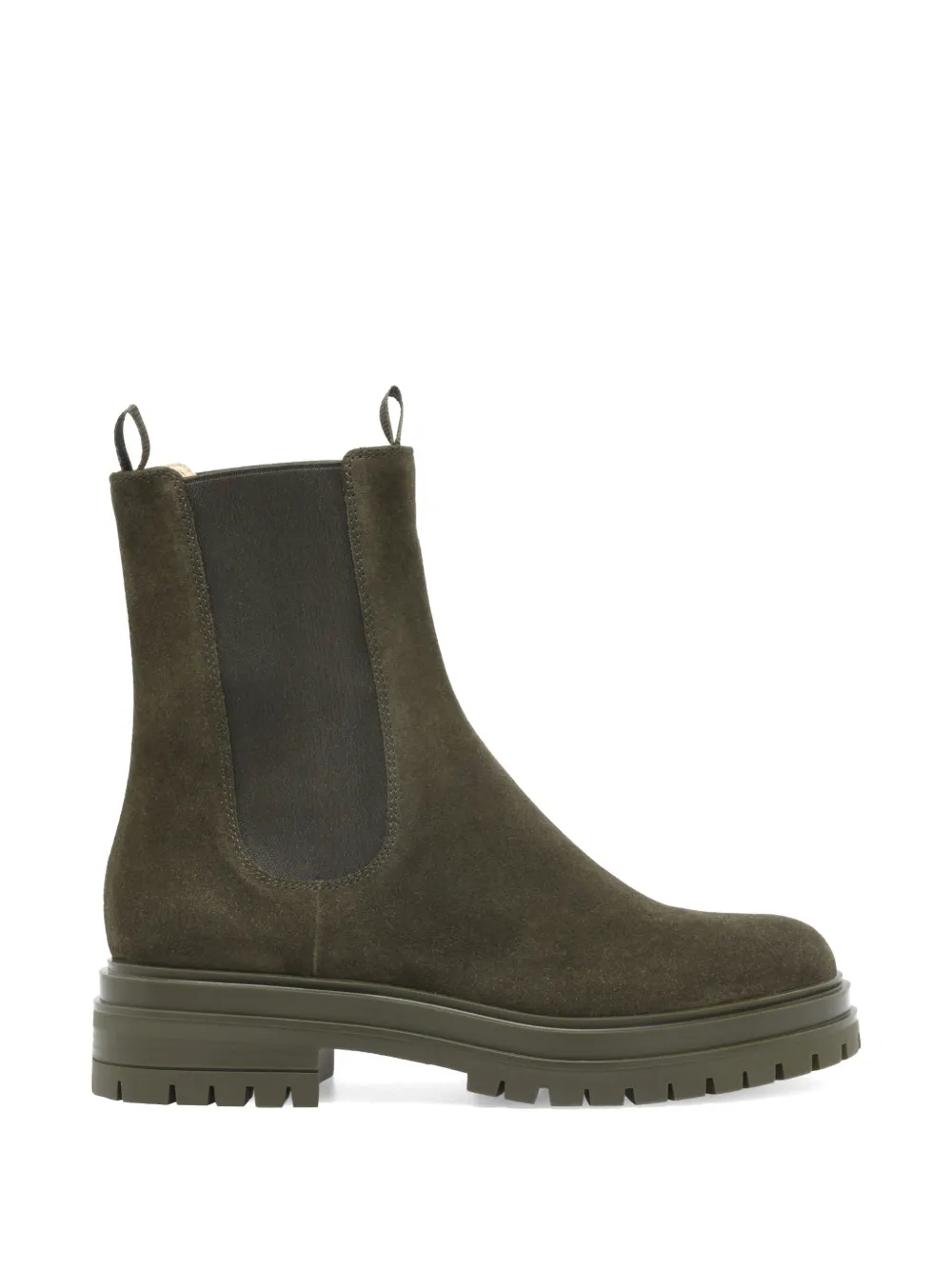 Gianvito Rossi suede pull-tab boots - Green