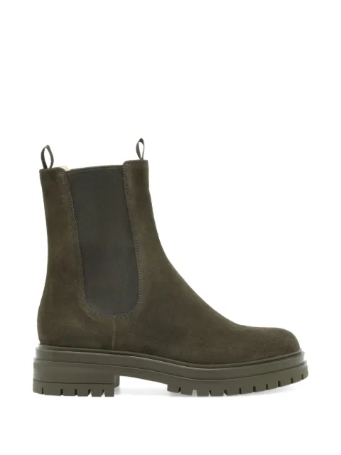 Gianvito Rossi suede pull-tab boots