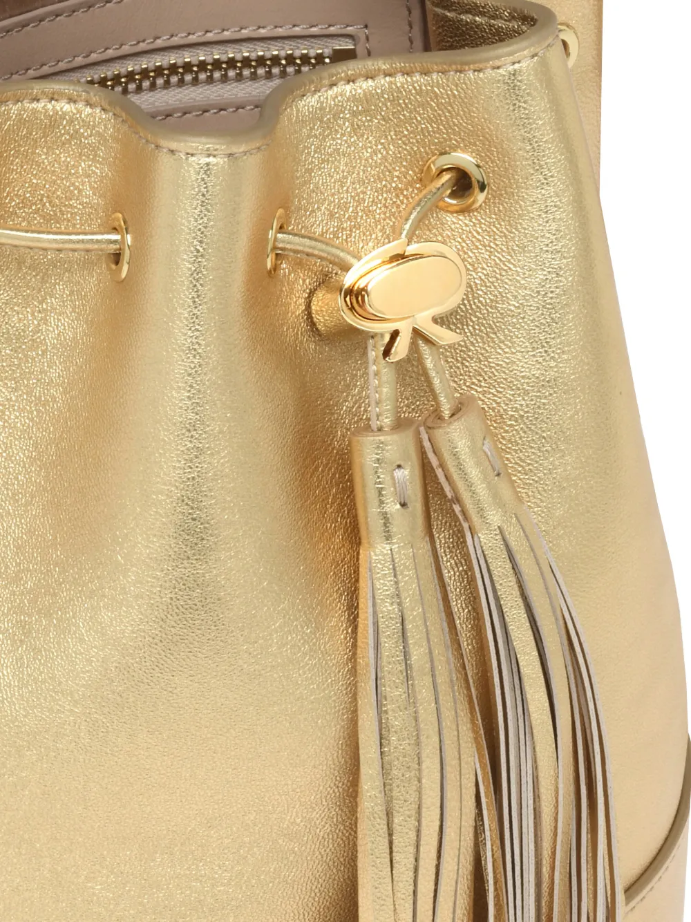 Gianvito Rossi Sienna bucket-tas Goud