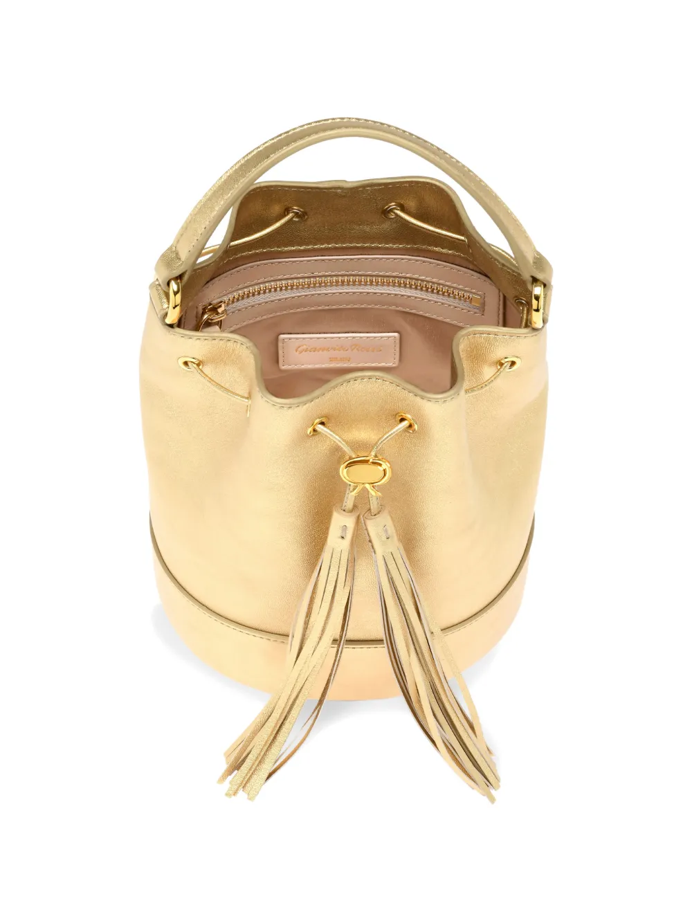Gianvito Rossi Sienna bucket-tas Goud