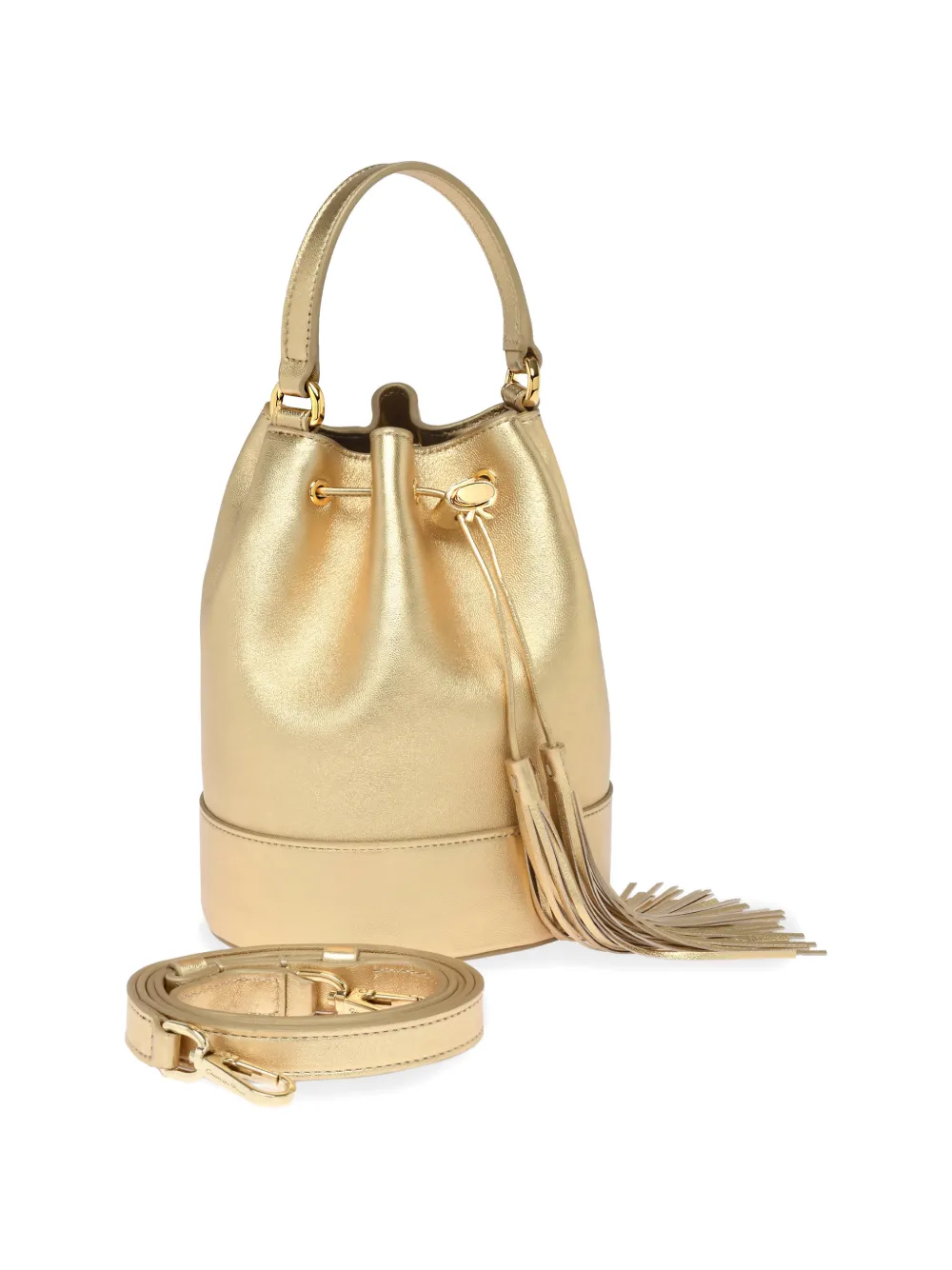 Gianvito Rossi Sienna bucket-tas Goud