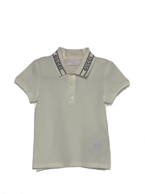 Gucci Kids rubberized-logo polo shirt