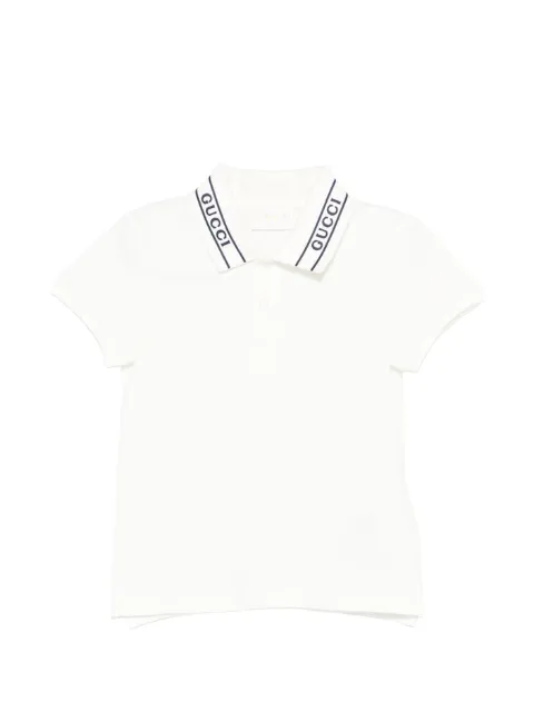 Gucci Kids rubberized-logo polo shirt