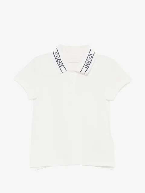 Gucci Kids rubberized-logo polo shirt