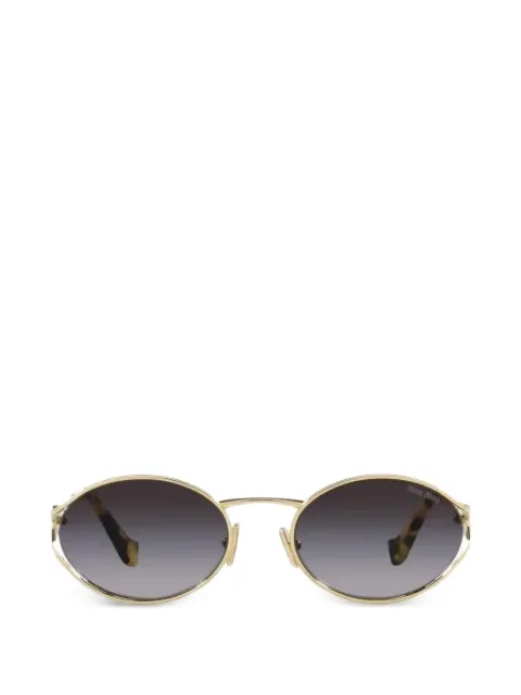 Miu Miu солнцезащитные очки в овальной оправе