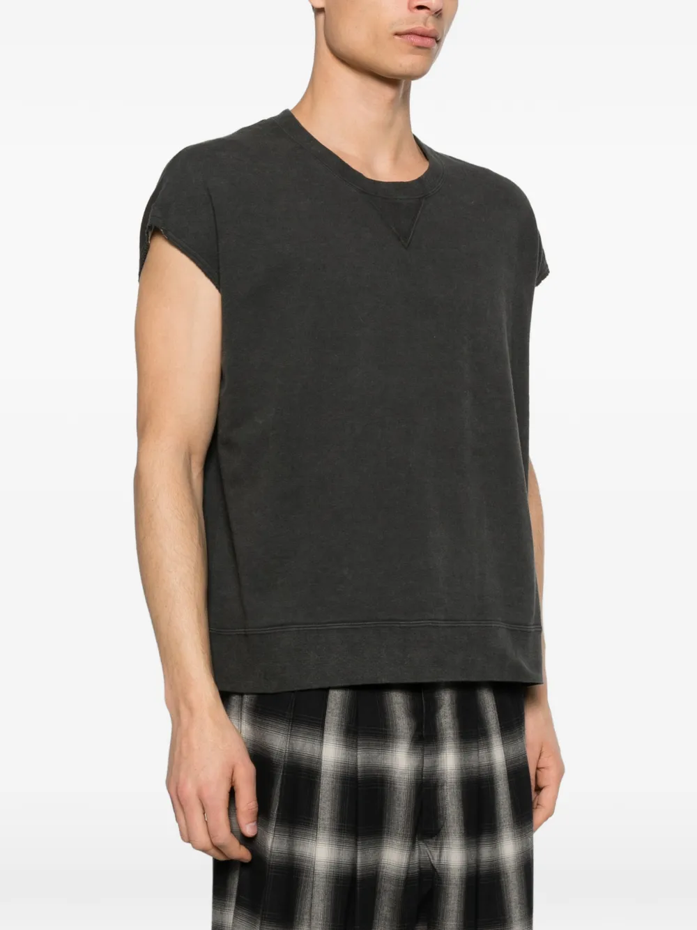  Visvim Camiseta De Algodón Con Cuello Redondo - Negro 