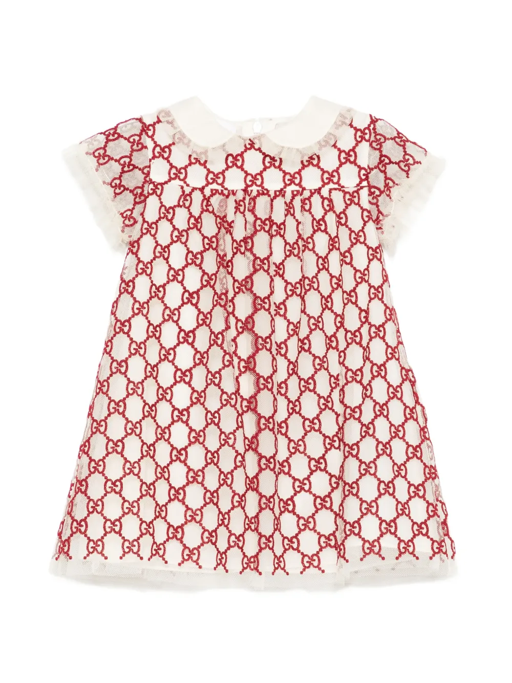 Gucci Kids GG Peter Pan-collar mini dress - Nude