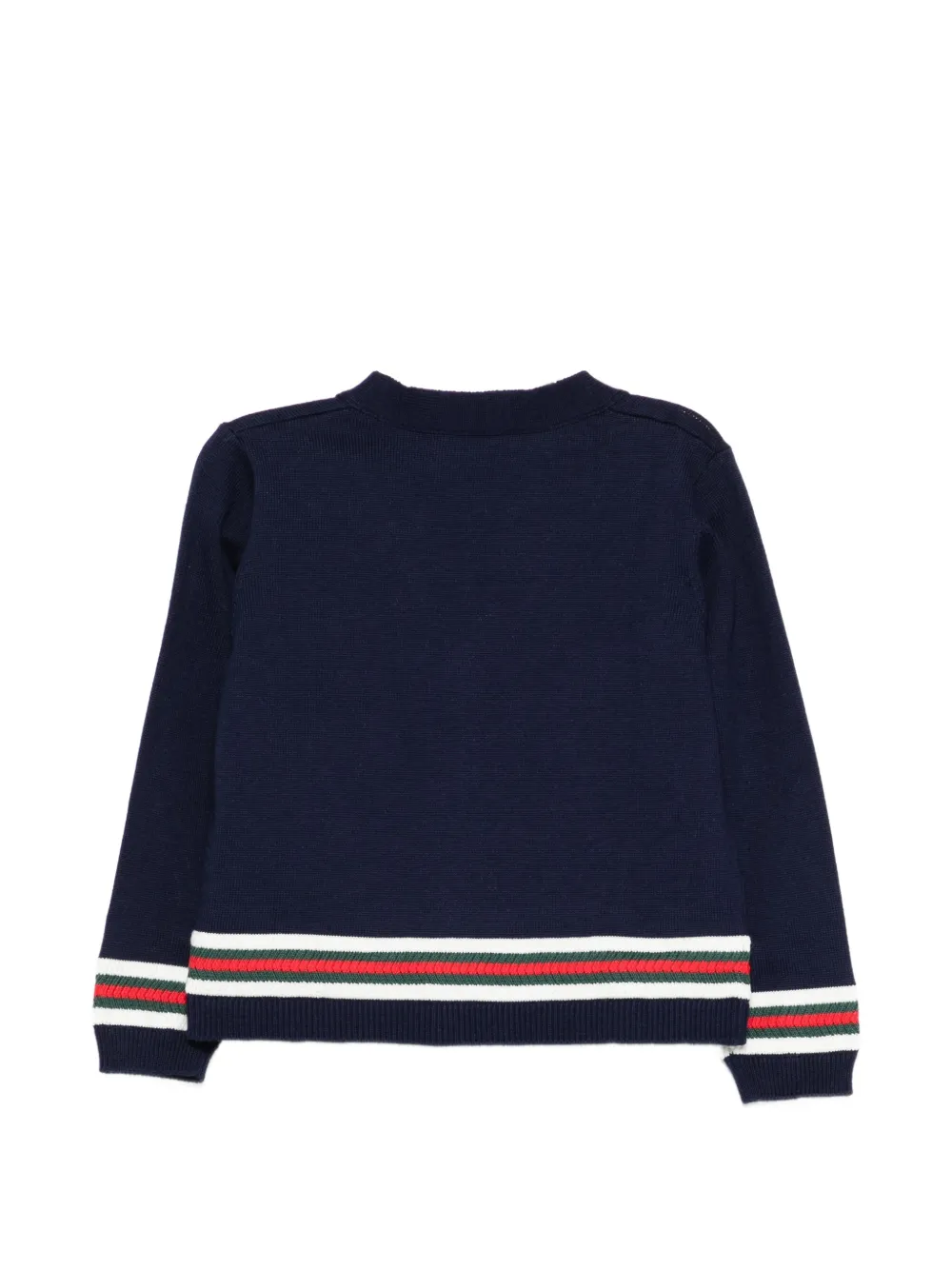  Gucci Kids Web-trim Cardigan - Blue 