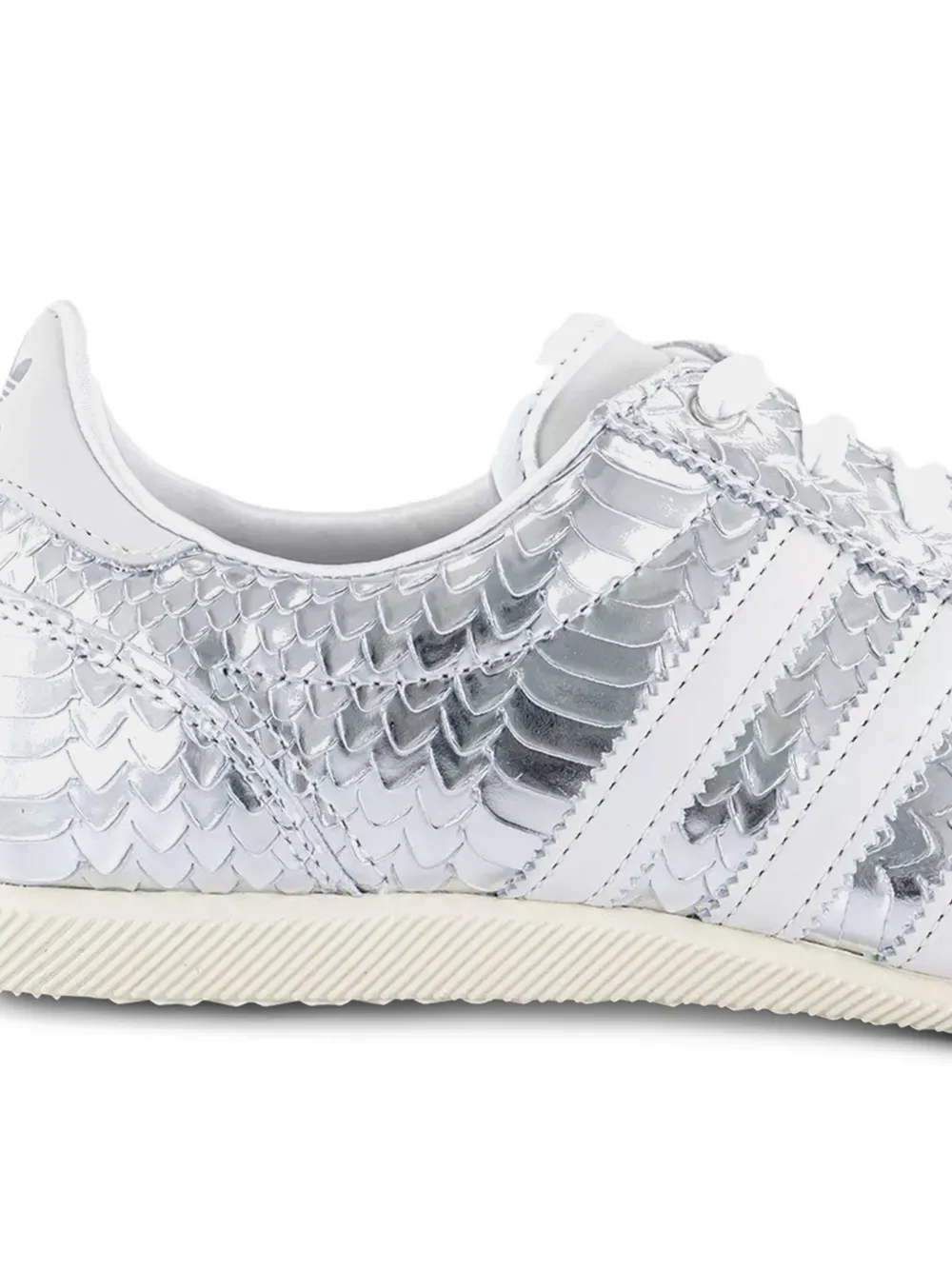 adidas Japan sneakers met slangen-effect en streep Zilver